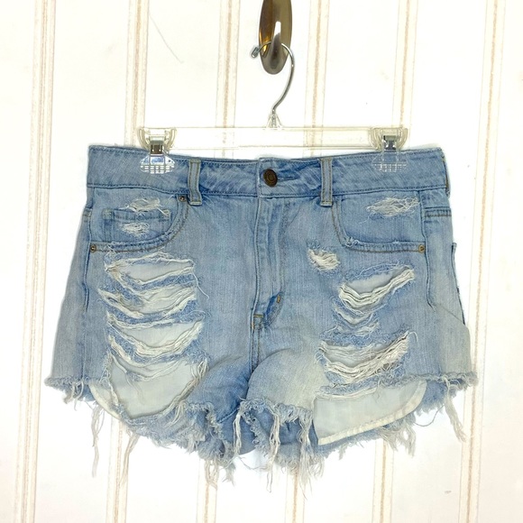 American Eagle Outfitters Pants - AE High Rise Distressed Festival Shorts 113